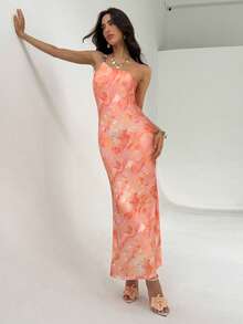 Aloruh Đầm đi nghỉ mát không tay in hoa dành cho nữ - Nhiều màu - Xem 4