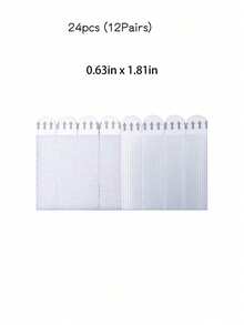 24pcs (12Pairs) Picture Hanging Strips Heavy Duty Picture Hanging Kit, With Super Strong Double Sided Hook & Loop Installation Tape, Nail-Free Sticky Tape For Wall Art, Power Lines, School, Home & Office Supplies - Multicolor - View 10