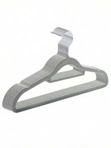 5/10/40个装家用成人褶皱布衣架，防滑设计，防止肩部堆积，适用于衣柜收纳，节省空间，可轻松悬挂弧度较大的衣物。衣物支撑衣架，是服装店的理想之选。可用于整理衣物、西装、衬衫、领带、女式衬衫、裙子和裤子。 - 彩色 - 查看 10