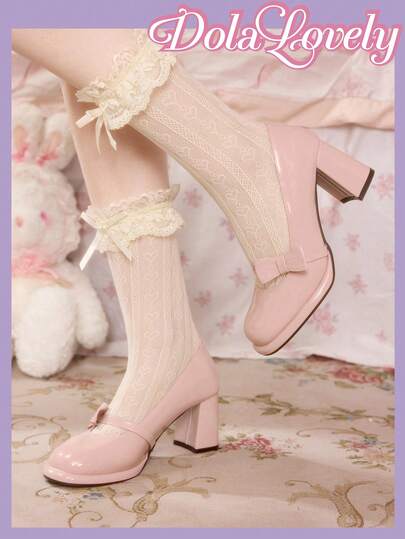 Dola Lovely Women's Fashionable Sweet Bow Decor Pumps