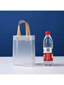 PVC透明手提袋，PP塑料磨砂礼品袋，礼品包装袋，婚礼糖果礼品袋 - 無色 - 查看 9