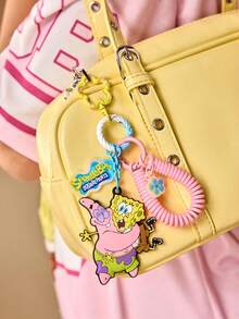 SpongeBob SquarePants | SHEIN 卡通包包创意挂件、钥匙扣、礼物、礼品创意 - 彩色 - 查看 2