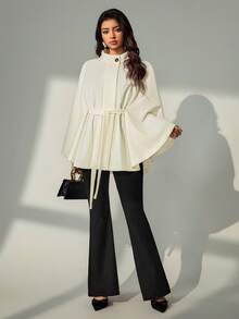 Elenzga 女士优雅假期、夏日魅力、冬日粗花呢 - 米色 - 查看 3