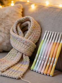 8 Pcs Colorful Crochet Hooks Abs New Resin Candy Soft Handle Crochet Set Comfortable Grip 2-6mm For Fun Crafting Halloween Decor, Back To School Living Room Decor Fall Decor,Christmas Decorations ,Fall Decor,Christmas Decorations Boys Backpack, Halloween, Backpack School. Clear Backpack, School, Halloween Costume. - Multicolor - View 4