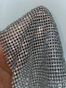 EgrlEra Women's Metal Spaghetti Strap Necklace, Fringed And Shiny, Suitable For Music Festival And Party Outfits - Silver - View 7