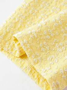 Firerie Kids Firerie Kids Nova Glow 少女度假休闲编织蓝色条纹吊带背心和阔腿裤套装 - 黃色 - 查看 6