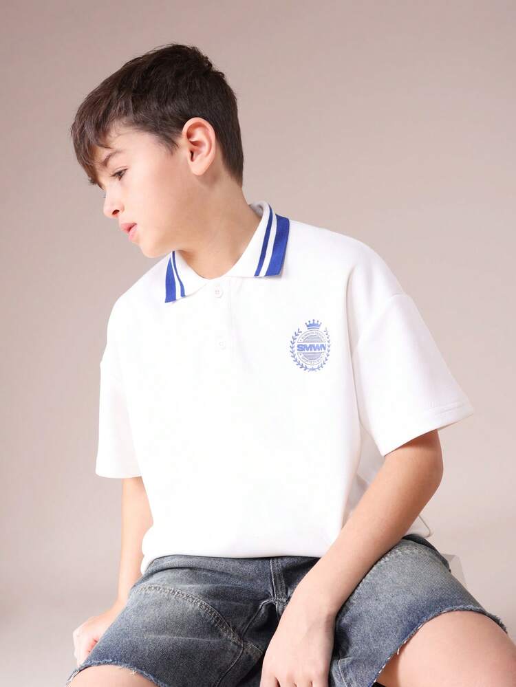 Classic Polo Shirt With Button Placket