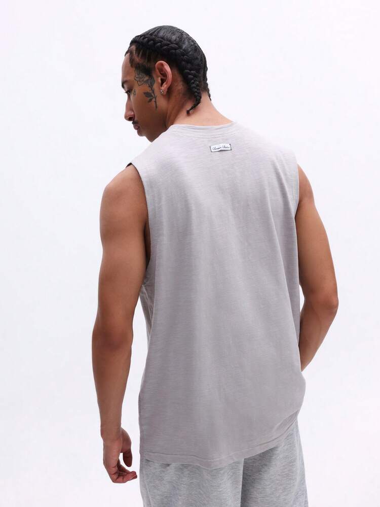Crew Neck Sleeveless Tank Top