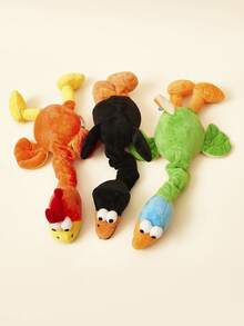 PETSIN Pet Plush Toy With Built-In Sound Device, Resistant To Tearing And Biting, Interactive Sound Toy For Pets, Automatically Sounds When Hugging, Accompanies And Never Feels Lonely - Multicolor - View 3