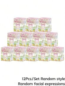 POKOJA LAND Blind Box Doll Set - Warm Cherry Blossom Theme High-Quality Material Collectible Toy | Mother's Day Gift Prepared For Collectors | Warm Decorative Collectible Toy, Includes 16 Regular Models + 1 Hidden Model - Tide play blind box - View 13