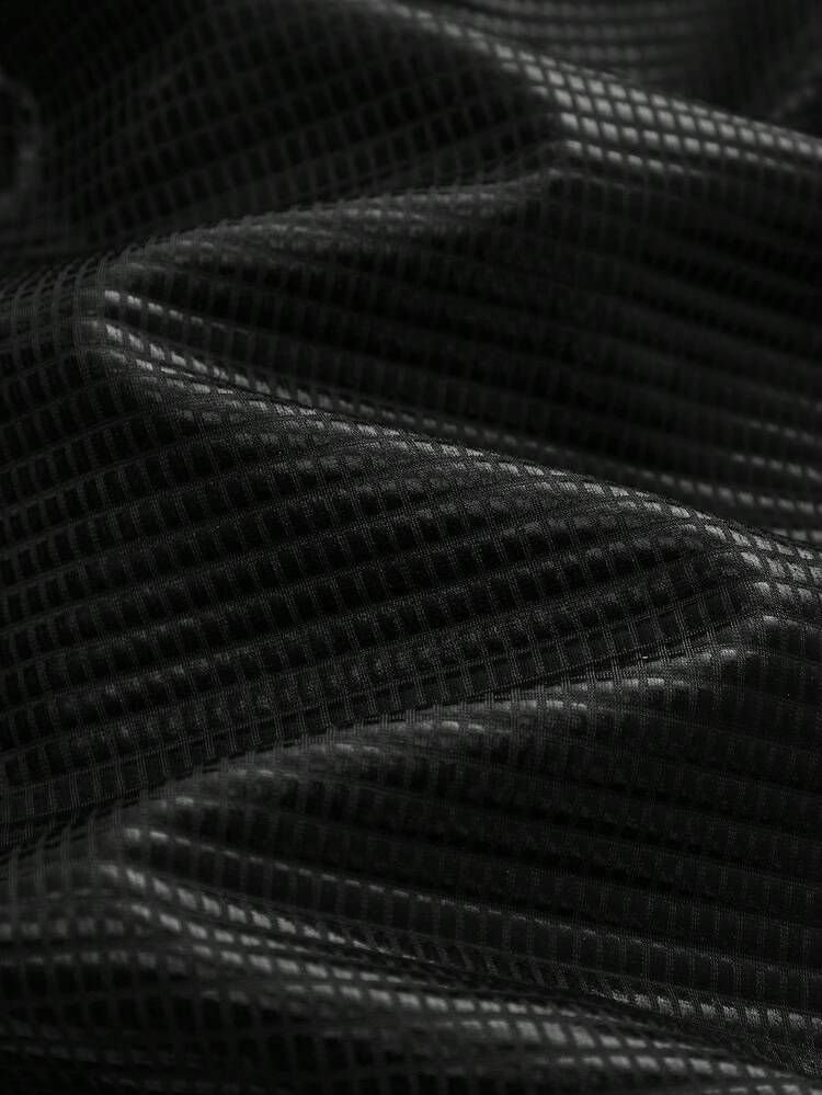 SHEIN Maija Women's Solid Color Ruched Side Drawstring Design Fashionable One-Piece Swimsuit Black Swimming,Summer Vacation