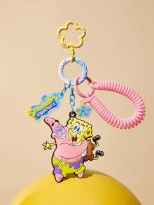 SpongeBob SquarePants | SHEIN 卡通包包创意挂件、钥匙扣、礼物、礼品创意 - 彩色 - 查看 4
