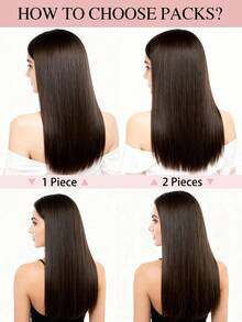 9AM HAIR Butterfly Weft Hair Extensions Human Hair Glueless OVO Pu Hole Genius Hand Tied Invisible DIY Double Weft Hair Extensions Straight 1pc 16 Inches - S2C - View 10