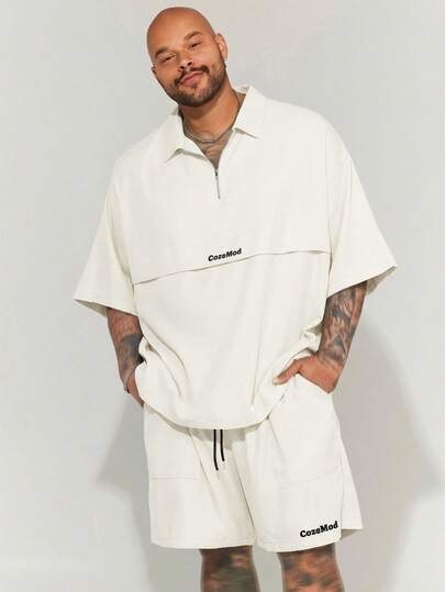 EASEVO Set de 2 camisas de manga corta holgadas y casuales para hombre de talla grande, adecuadas para el uso diario en verano