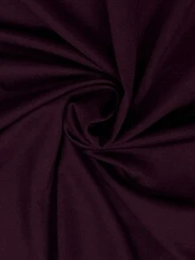 Aloruh Áo ngắn tay phối ren trắng gợi cảm hở lưng - Màu Đỏ Sâu - Xem 8