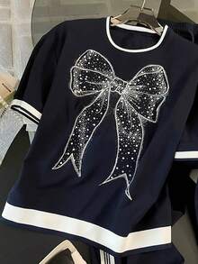 Franclia 常规版型圆领短袖T恤 + 直筒斜插口袋长裤