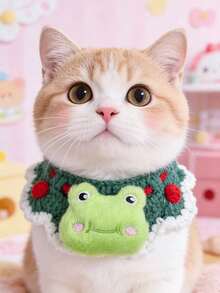 1 可爱宠物项圈；宠物针织项圈；猫咪围兜；狗狗围裙；宠物配饰；宠物用品 - 彩色 - 查看 21