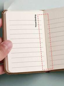 2/150 Pcs Mini Portable A7 Notebook/Pocket Notebook, Leather Cover, Thickened Inner Pages, Waterproof And Wear-Resistant, Bandage-Patterned Design, Protects Privacy, Simple Notebook, Portable Notebook, Journal, Simple Notepad, Vocabulary Notebook, Office Notebook, Birthday/Christmas/Halloween/Thanksgiving Gift, Prize And Reward Gift, Office Supplies (Bandage-Patterned Color Random). - Multicolor - View 7