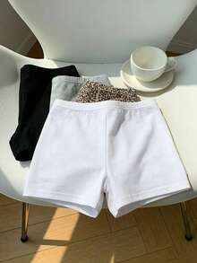 Comfortcana 4件套女士彩色紧身休闲短打底裤套装 - 彩色 - 查看 2