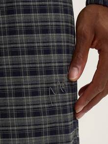 Musero 格纹印花弹力腰带套装下装（仅裤子）阔腿裤 春夏必备 - 彩色 - 查看 6