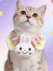 1 可爱宠物项圈；宠物针织项圈；猫咪围兜；狗狗围裙；宠物配饰；宠物用品 - 彩色 - 查看 20