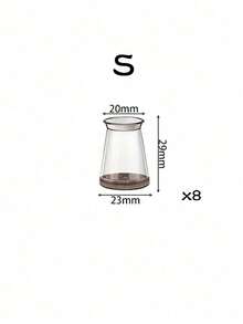 Round-Chair Leg Floor Protectors, Furniture Pads For Hardwood Floors, Furniture Sliders For Chair Legs, Rectangle Floor Protectors For Chairs, Silicone Chair Leg Caps Cover,Effectively Protect The Floor And Table Legs - Transparent brown - View 14