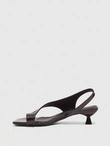 CUCCOO BIZCHIC Sandalias de tacón para mujer - Marrón Café Oscuro - Ver 10