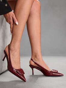 CUCCOO SZL 女士高跟鞋 - 酒紅色 - 查看 3