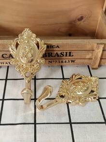 Cirelle 2 Móc Treo Phong Cách Châu Âu Cổ Điển Dùng Cho Rèm Cửa Phòng Tắm, Cửa Ra Vào, Cửa Sổ, Móc Treo Áo Khoác, Móc Treo Áo Khoác, Trang Trí Nhà Cửa, Móc Treo Tường Phong Cách Retro, Ý Tưởng Quà Tặng Tân Gia - Nhiều màu - Xem 6