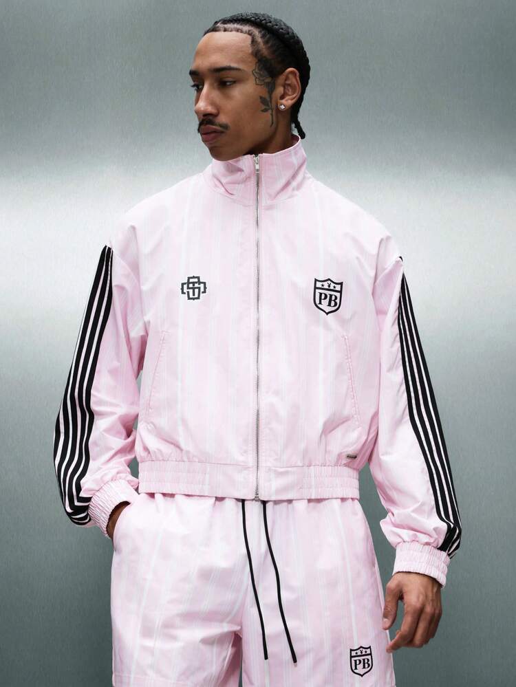 PLAYBOY X SUMWON Cropped Nylon Windbreaker With Logo