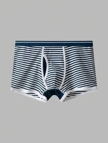 Velminro 3pcs/Pack Men's Striped Pocket Cotton Briefs - Multicolor - View 3