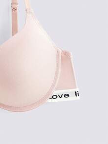 Loungeista 3件套轻薄衬垫字母印花聚拢文胸，女士钢圈文胸 - 彩色 - 查看 4