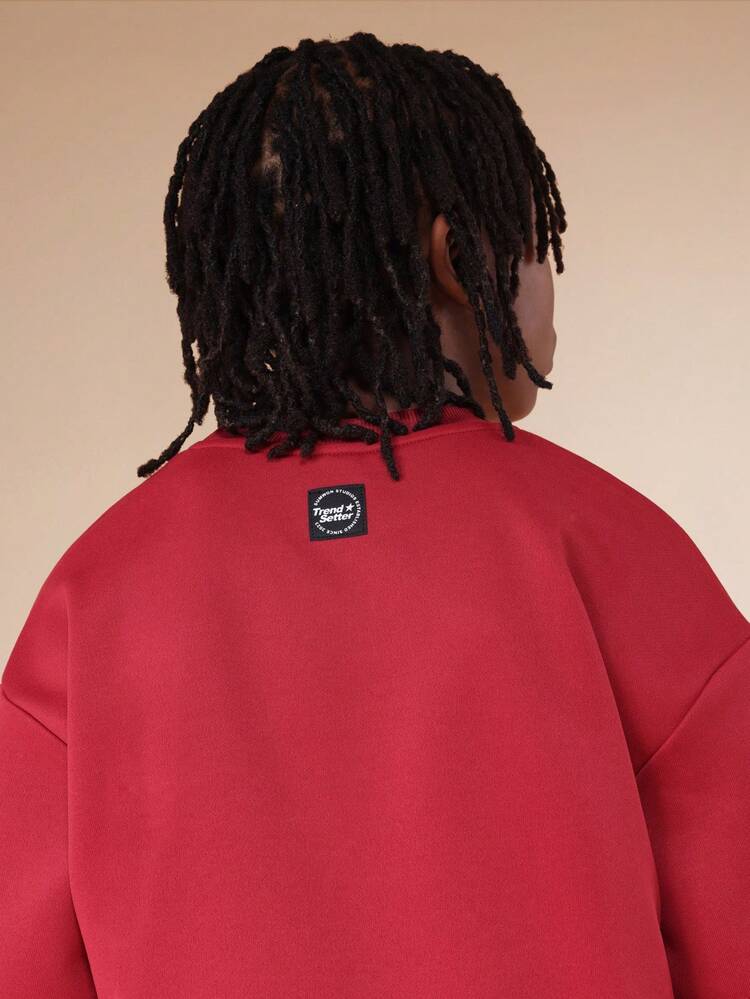 Ensemble t-shirt oversize à col rond et short