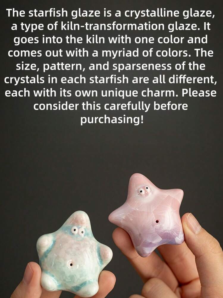Zazumi 1PC Crystal Glaze Ceramic Teapet Figurine Creative Bubble Blowing Design Incense Holder And Tea Table Decor Zen Aromatherapy Accessory Gift For Adults Friends Home Office Decoration - Multicolor - View 3