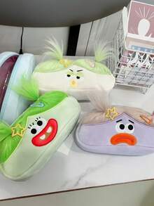 Joivida 1个趣味丑萌文具收纳笔袋设计，文具收纳袋，学生学校办公桌家用，热门网红返校礼物，收纳用品 - 彩色 - 查看 5