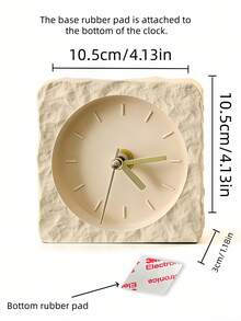 Cirelle Silent Sweep Wall Clock - Modern Scandinavian Design, Minimalist Desk Decoration For Living Room, Office & Housewarming - Multicolor - View 3