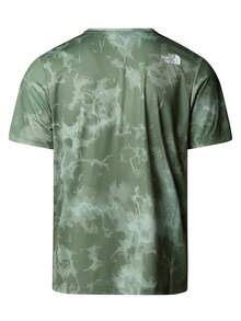The North Face 24/7 Printed Men's T-Shirt Green - Bark Mist Light Refract - View 2