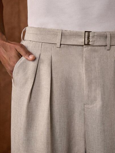  AKNOTIC Men's Coffee Color Solid Corduroy Straight Leg Pants, Suitable For Christmas Party, Banquet, Commute, Business, Autumn/Winter, Boyfriend Gift, Holiday Warm Beige Pants For Men Men's 100 Percent Cotton Pleated Trousers Men Men High Waisted Pants Mens Dress Pants Mens Pleated Suit Pants Cargo