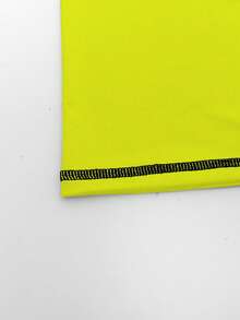 Manfinity Swimmode Men's Summer Vacation Raglan Sleeve Rash Guard - Teal Blue - View 7