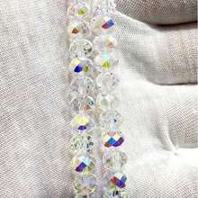 60 Pieces Of 4/6/8mm Austrian Quality Shiny Flat Crystal Beads With Holes Suitable For DIY Bracelets And Phone Accessories - Colorful White - View 9