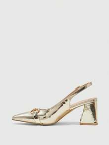 CUCCOO BIZCHIC Giày cao gót đế dày màu đỏ tía dành cho nữ, thiết kế tối giản cổ điển, phù hợp cho đi làm, hẹn hò, dự tiệc, kỳ nghỉ, đám cưới hoặc dịp Giáng sinh. - Vàng chanh - Xem 10