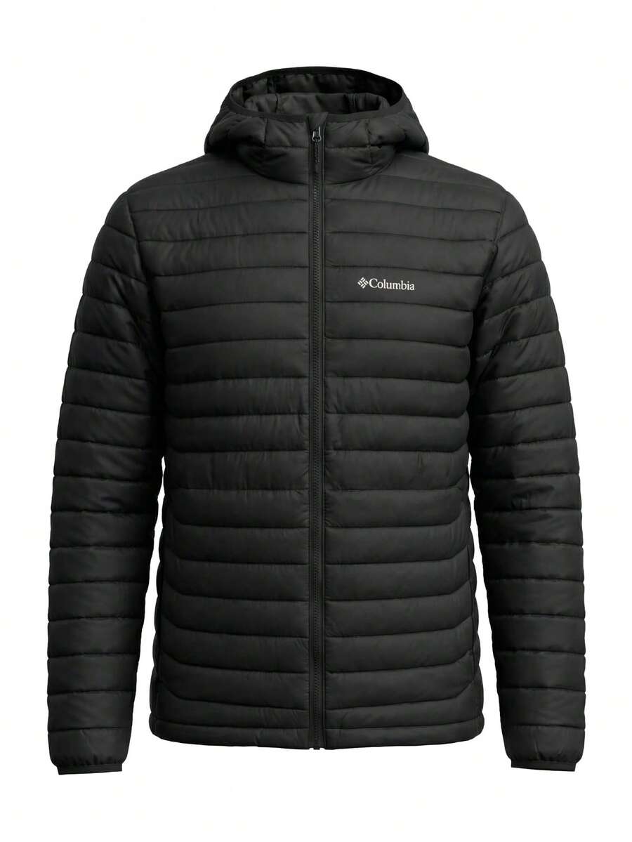 Columbia Men's Down Hooded Jacket Black - 黑色 - 查看 1