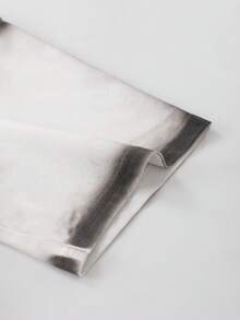 ROMWE MEN Goth 男士手绘标语骷髅图案宽松落肩T恤 - 白色 - 查看 6