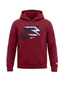 Nike Kids Hoodie Red - CABERNET - View 1