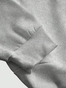 INAWLY Bộ 2 món áo hoodie rộng rãi và quần ống rộng dành cho nữ (kiểu dáng thường ngày). - Xám - Xem 4