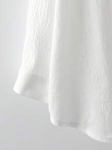 Franclia 大码三件套：条纹吊带背心、阔腿牛仔裤、白色棉质褶皱衬衫，居家休闲装，户外休闲装 - 彩色 - 查看 11