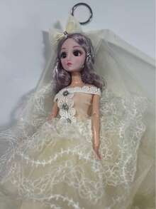 Zazumi 梦幻仙境娃娃婚礼套装，适合作为公主玩具礼物、生日派对赠品、圣诞节系列、新娘入场装饰 - 彩色 - 查看 18