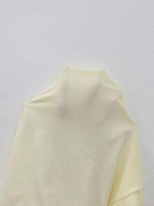 Resyla 轻盈纯色开衫，配吊带连衣裙，薄雪纺蕾丝披肩式上衣，女士 - 黃色 - 查看 7