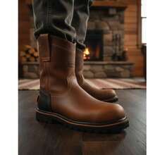 Bota Rogeri Trabajo Pesado Casco De Acero Antideslizante - COBRE - Ver 1