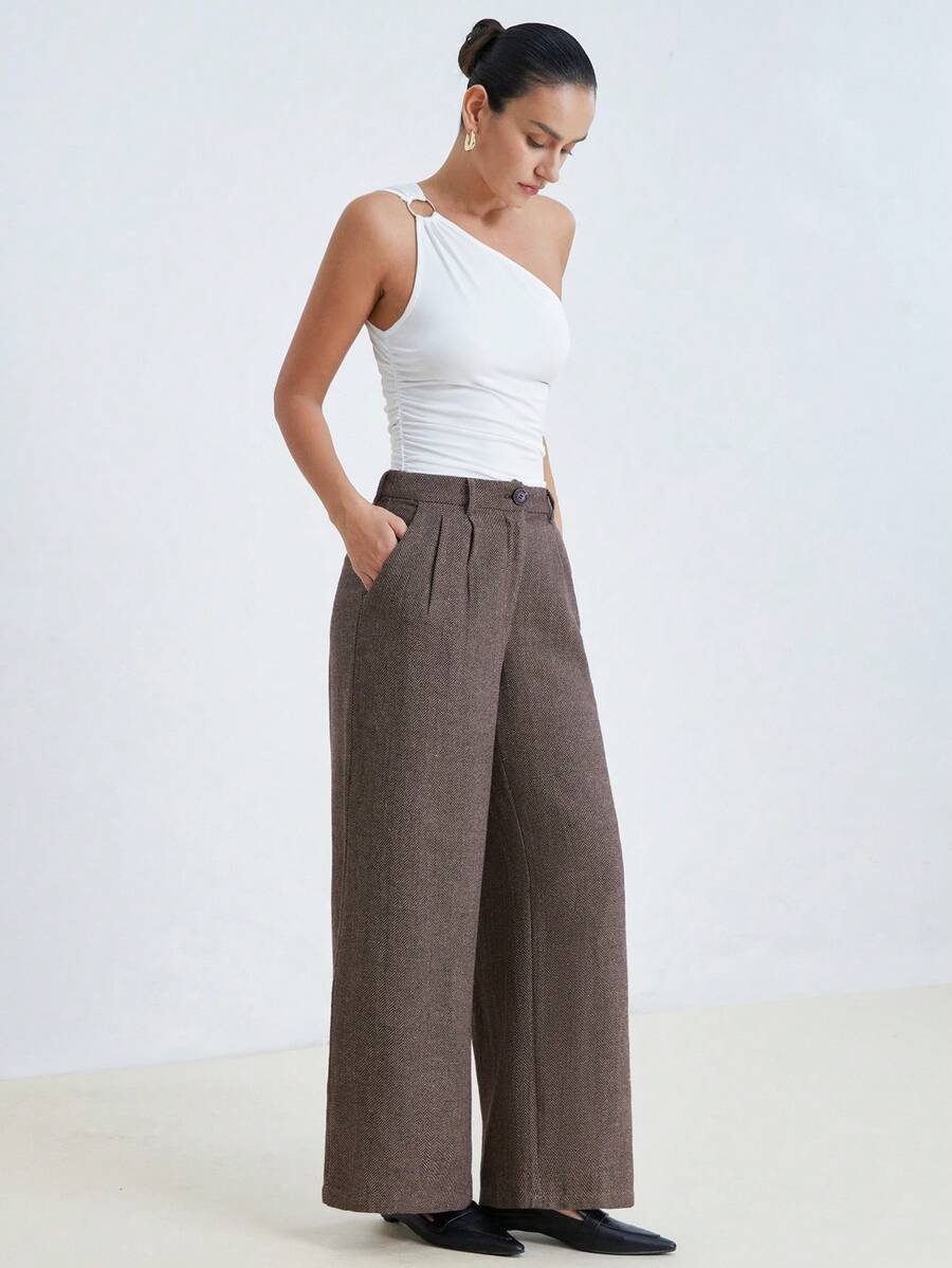 Aveloria Modichic Vintage Style Plaid Loose Fit Slimming Casual Pants - Multicolor - View 1